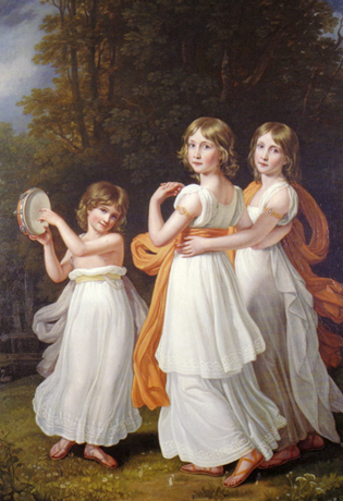Sophie, Marie und Ludovika, Gemälde von Josef Karl Stieler